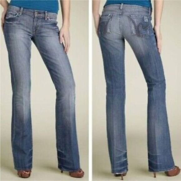Citizens Of Humanity Denim - Citizens of Humanity Size 26 Low Waist Bootcut Boho 111 Stretch Blue Jeans